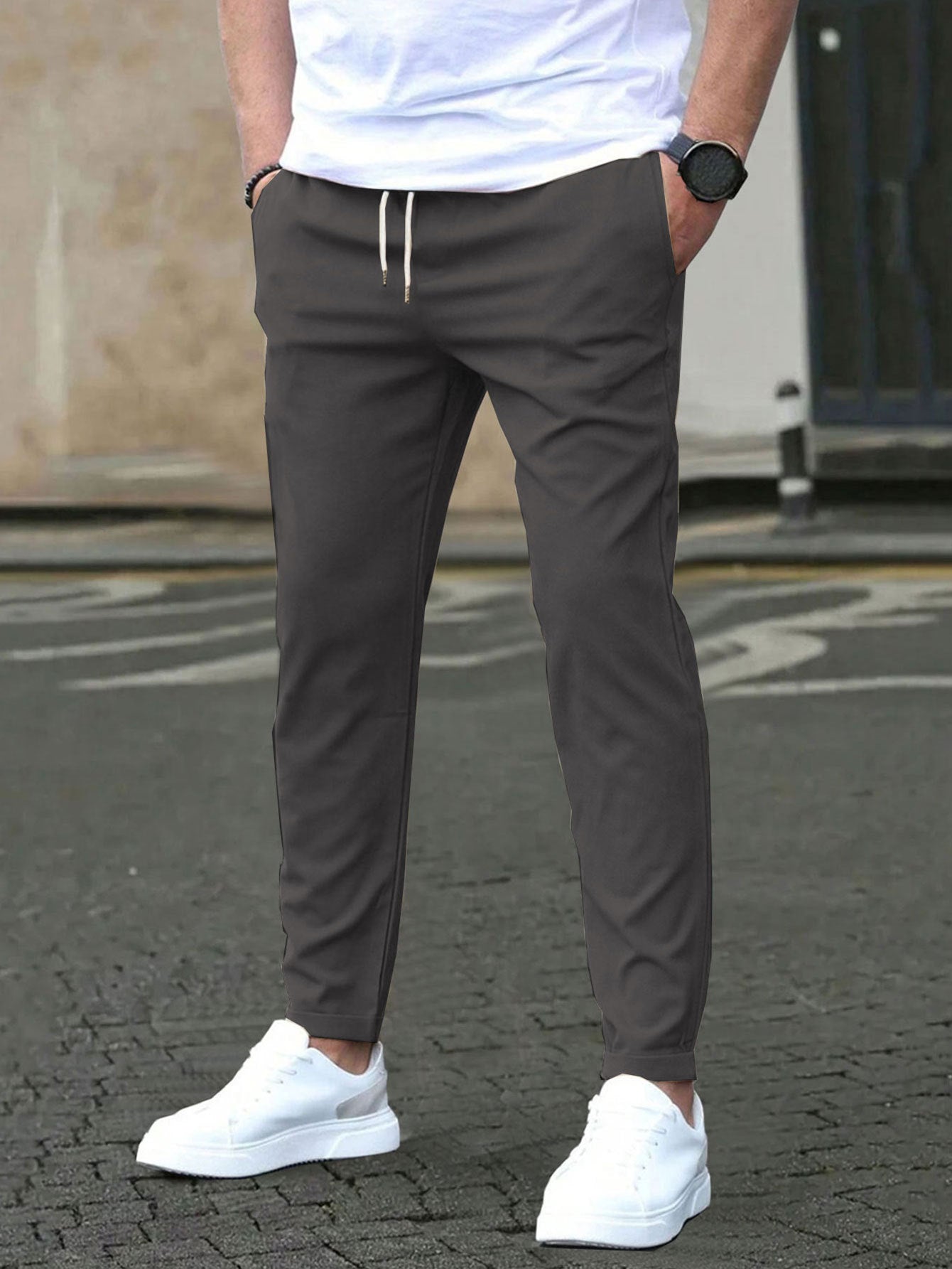 Men's Casual Slim Fit Pants - Stretch, comfortable & stylish
