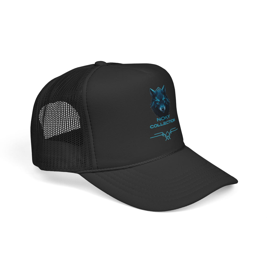 Wolf Collection Trucker Cap - Blue Neon Wolf Mesh Hat