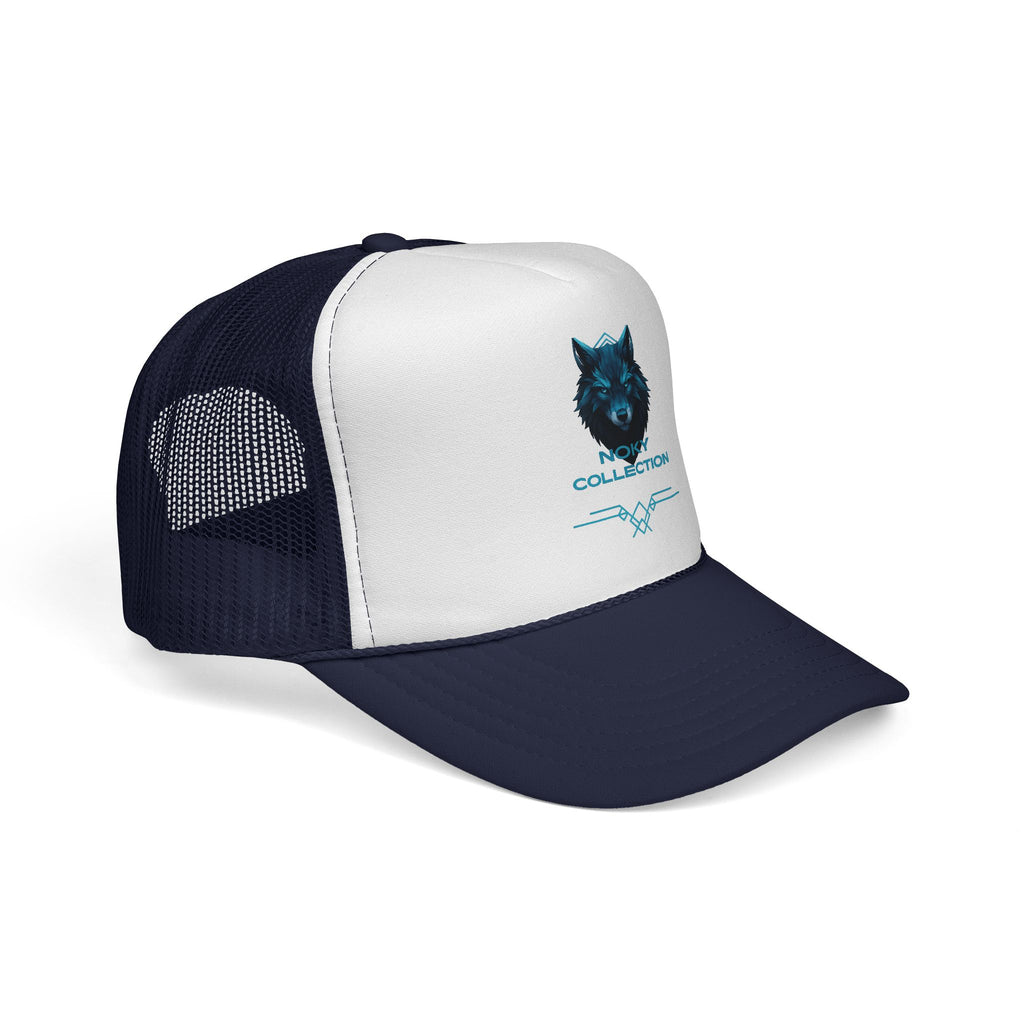 Wolf Collection Trucker Cap - Blue Neon Wolf Mesh Hat