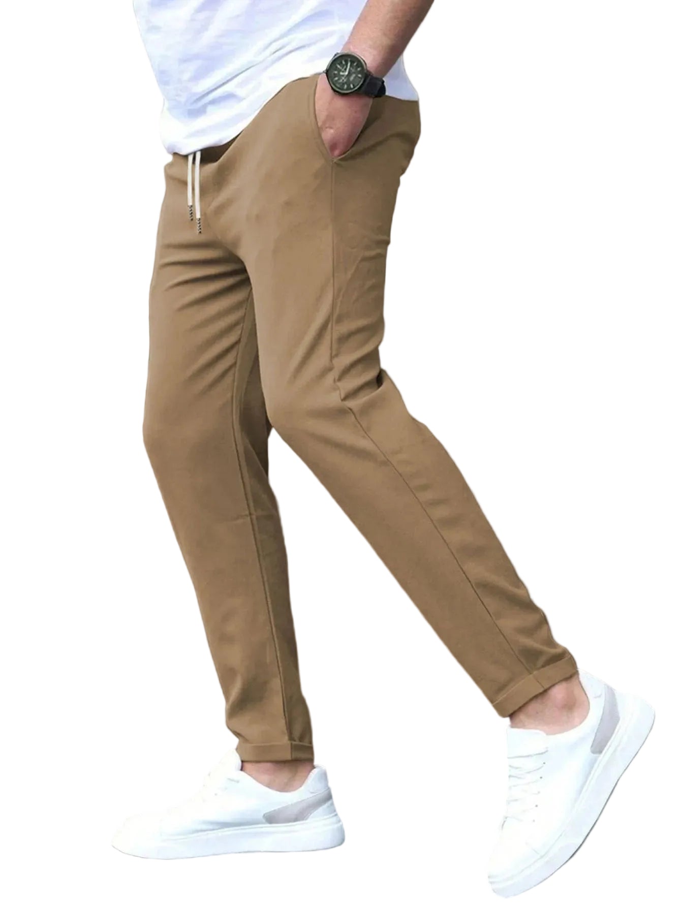Men's Casual Slim Fit Pants - Stretch, comfortable & stylish