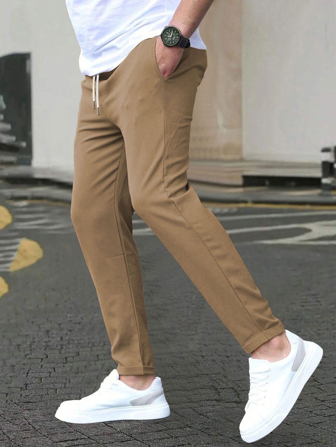 Men's Casual Slim Fit Pants - Stretch, comfortable & stylish