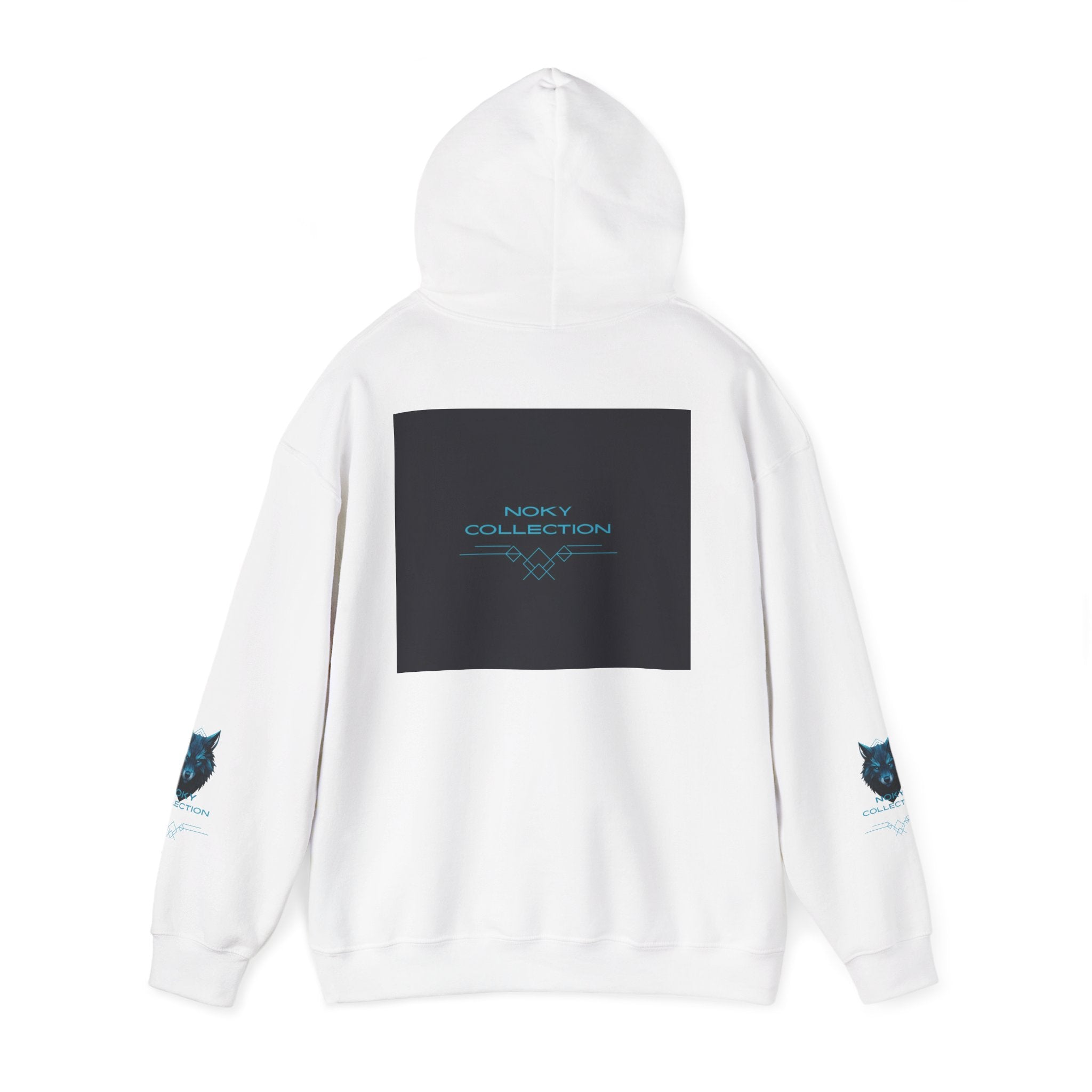 Noky Collection Hoodie — Mystic Blue Wolf Graphic Pullover